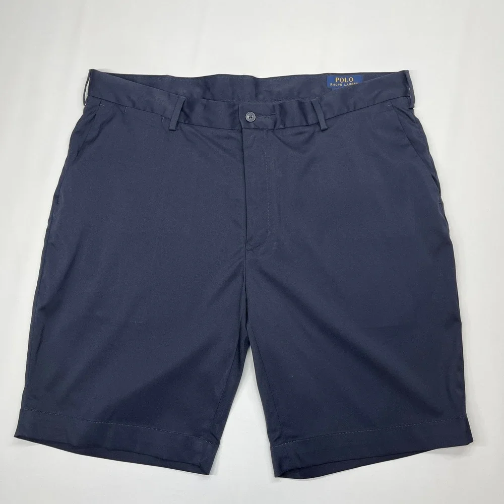 Polo‎ Ralph Lauren Performance Shorts Navy Blue Mens 38 Golf Preppy Classic